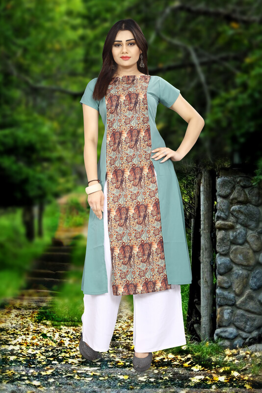 Digital Printed Style Fancy Surati Fabric - Fashion Blogs of India for Kurtis, Sarees and ladies wear
