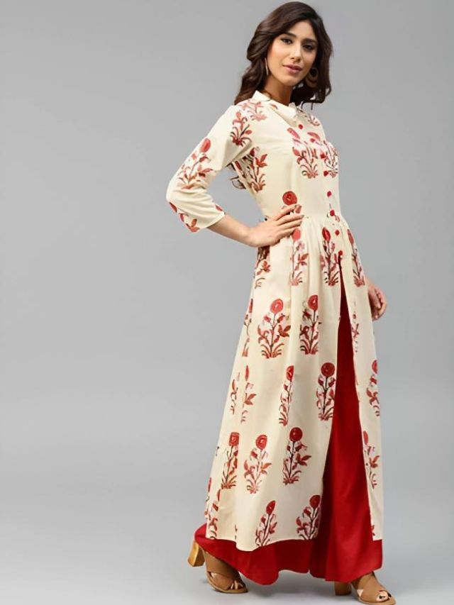 Front Slit Kurtis with Palazzo