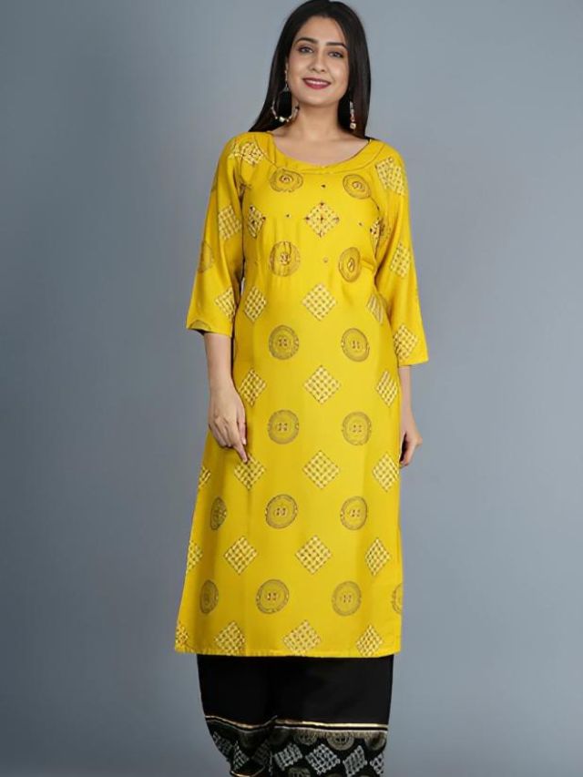 Long Straight Kurti with Palazzo