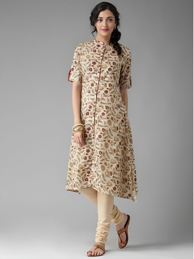 Printed Kurtis with Solid Colored Leggings