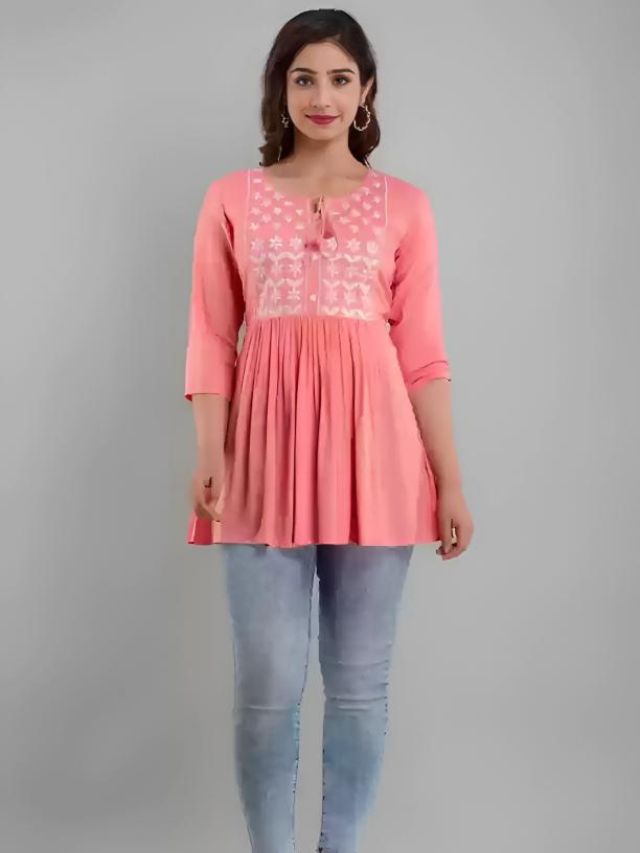 Short Kurtis with Jeans