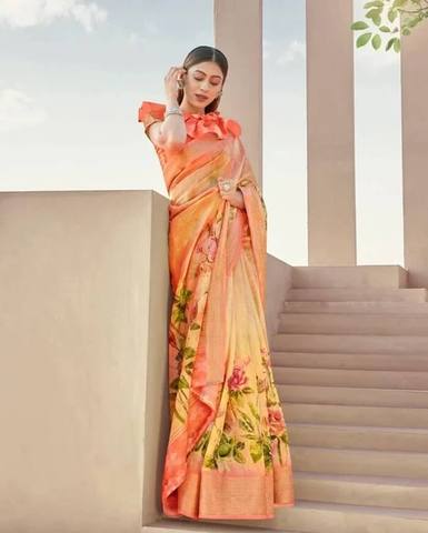 Retro Fancy Floral sarees