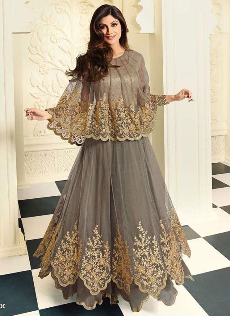 Cape Style Anarkali Suits