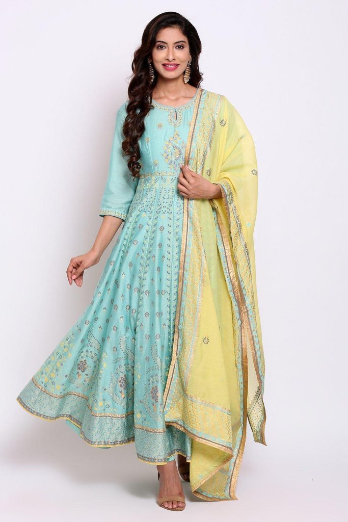 Silk Anarkali suits