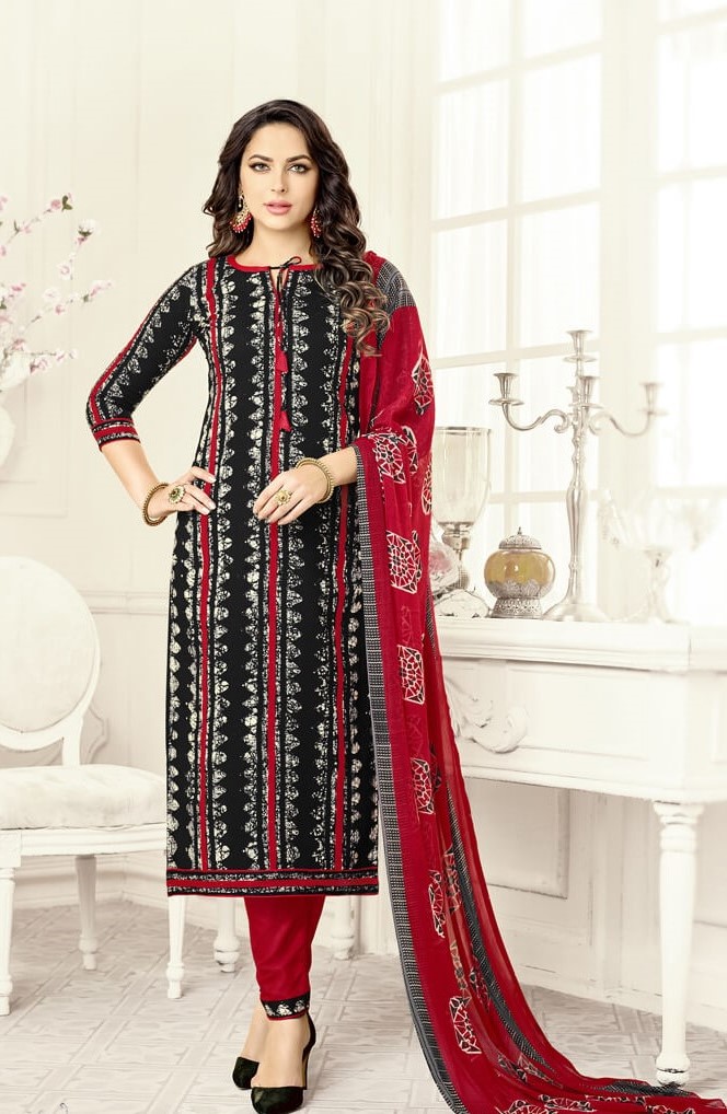 Straight Salwar suits in Batik Print