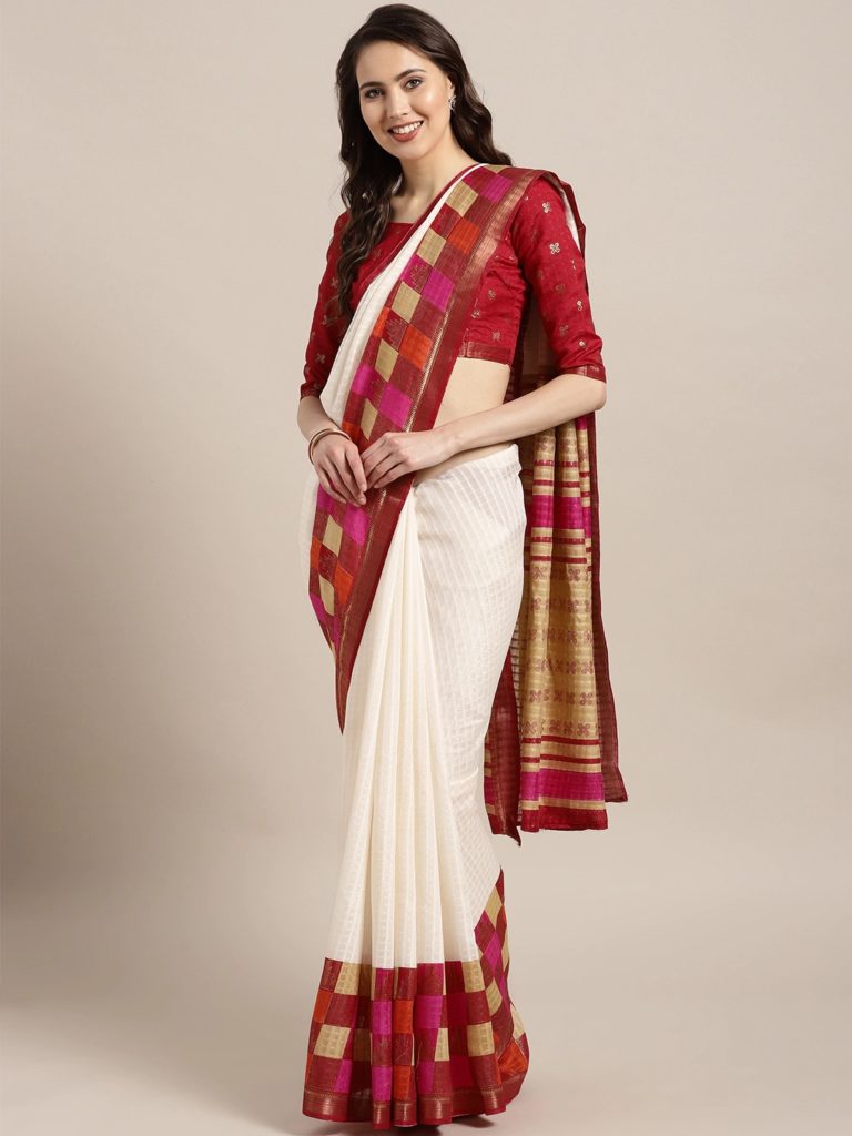 Kasavu Designer Saree