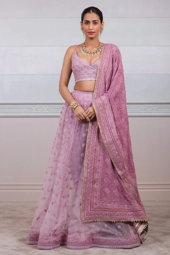 Chikankari with booti work lehengas