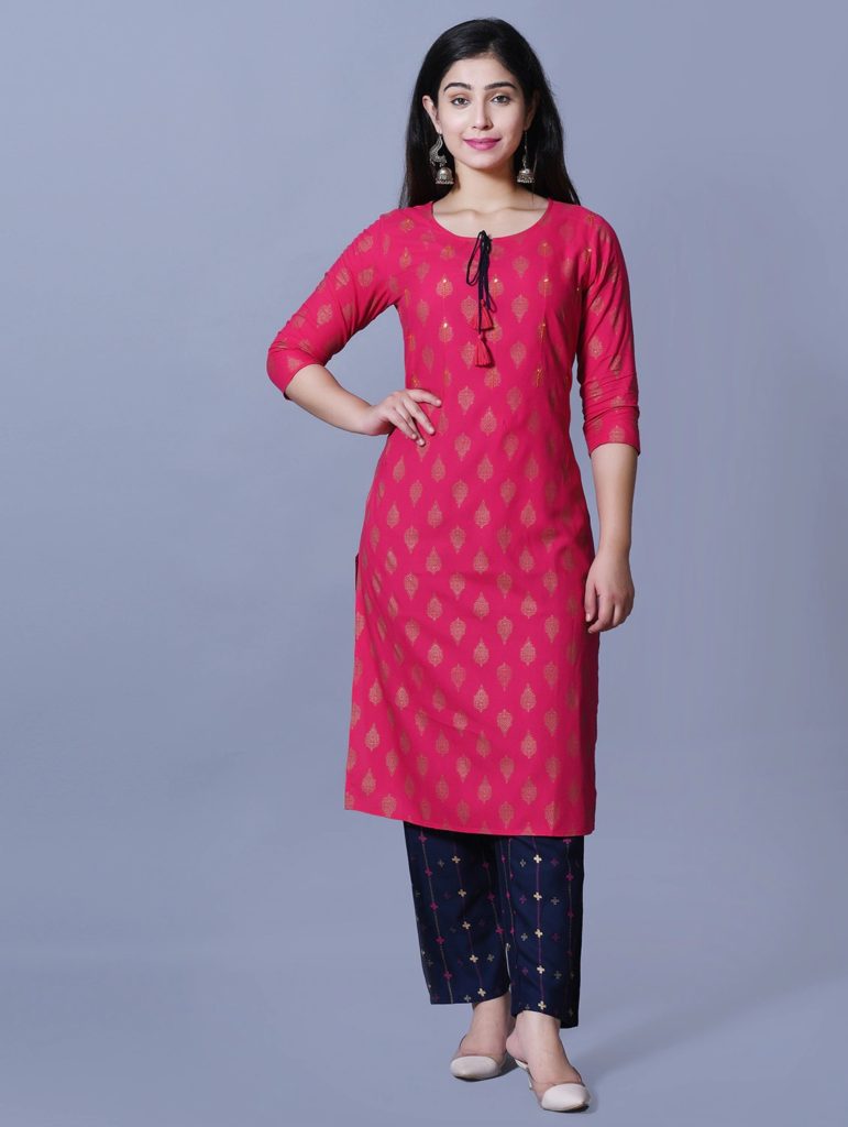 Magenta ethnic wear for women