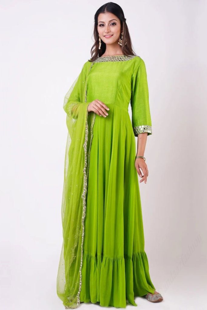 Parrot Green ethnic wear for women