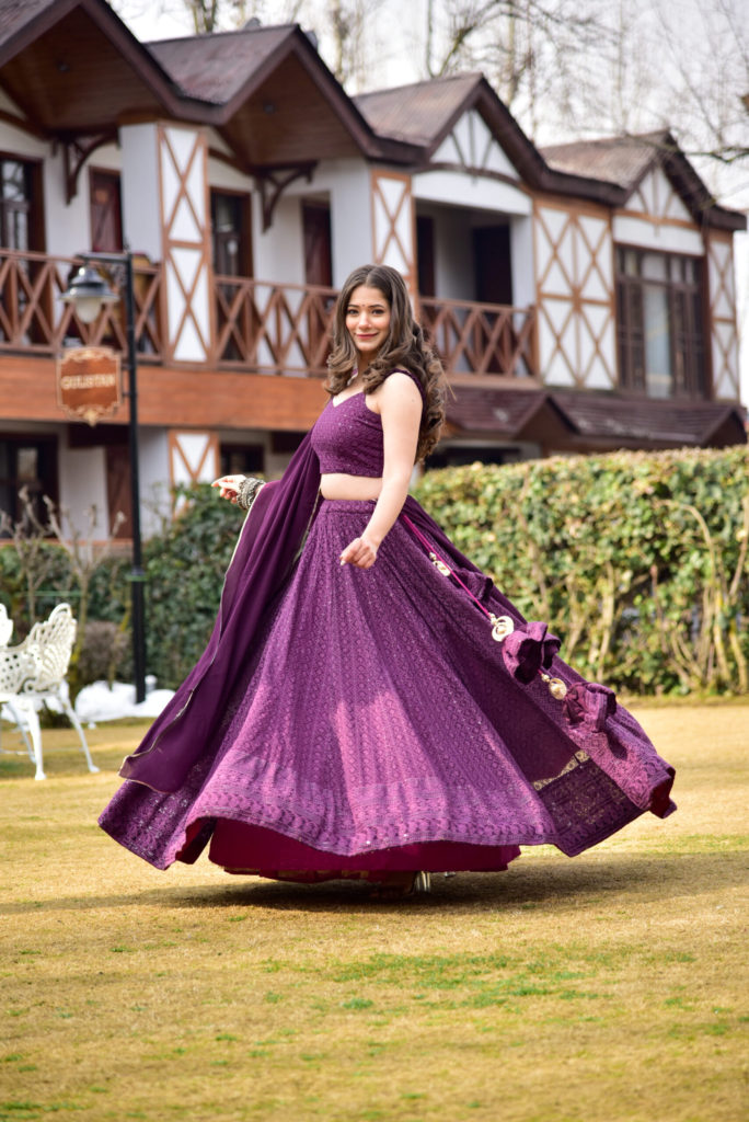 Purple ethnic wear for women