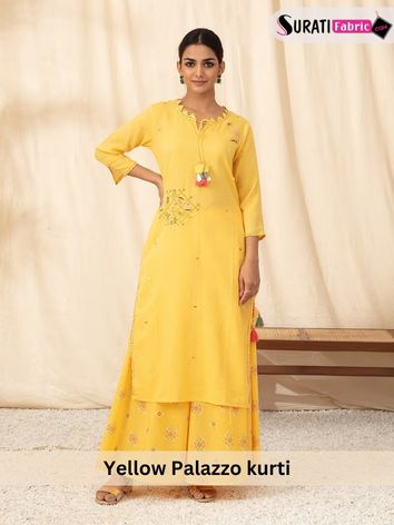 yellow-palazzo-kurti