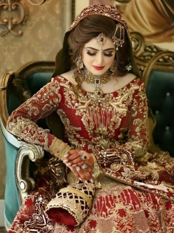 heavily embellished blouses design for Winter Weddings