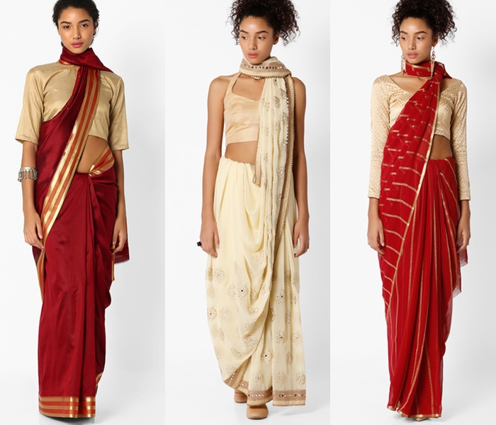 Wear Your Saree in the Neck Drape Style