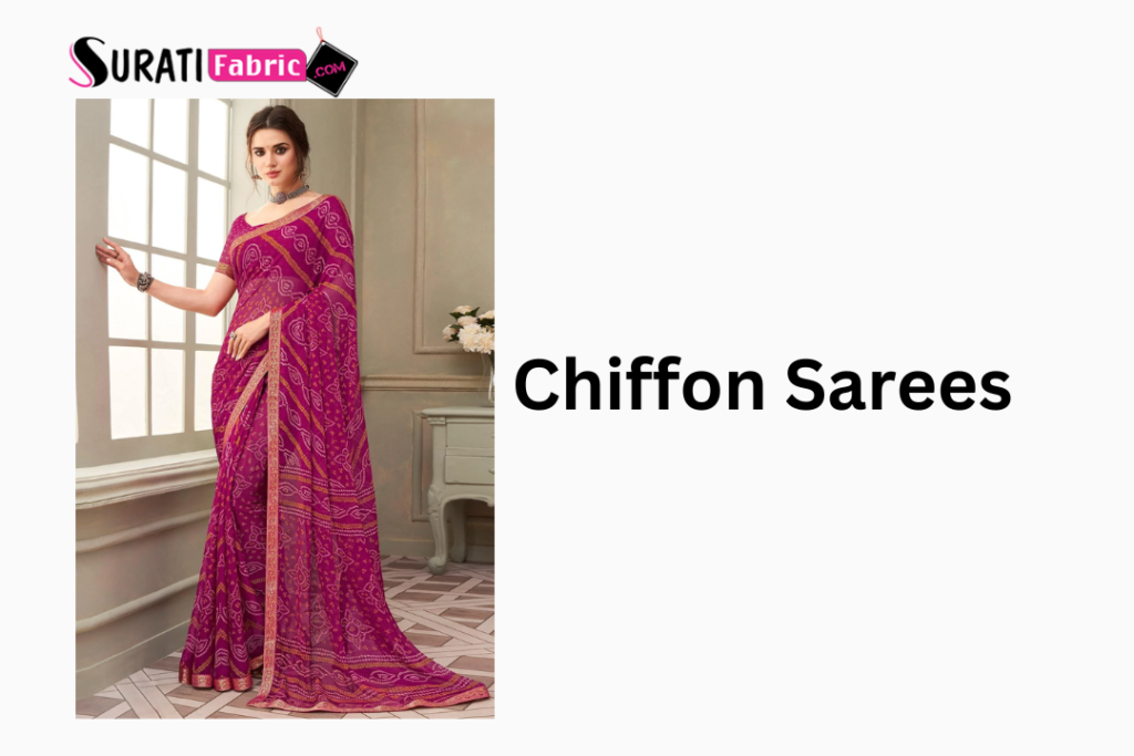 Chiffon Sarees for Monsoon Season