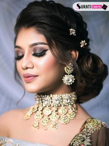 Top 40 Open Hairstyle With Lehenga | Open Hairstyle For Weddings &  Functions | Lehenga Hairstyles | Lehenga hairstyles, Open hairstyles,  Indian hairstyles