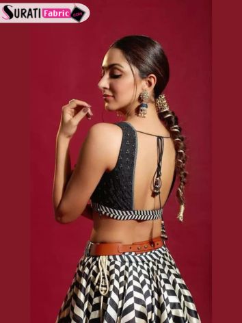 Kiara Advani in Parandi Braid with lehenga