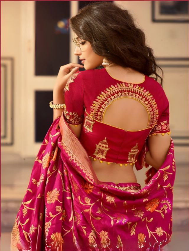 Details 155+ blouse design traditional saree