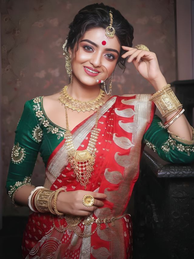 How to Wear Bengali Saree Step by Step Learn from Images | Bengali Sarees |  Buy Online Bengali Silk Saree | How to Wear Bengali Saree | Bengali Style  Saree Draping – Lady India