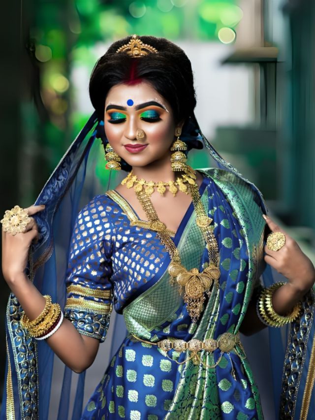 Night Blue Banarasi Blouses