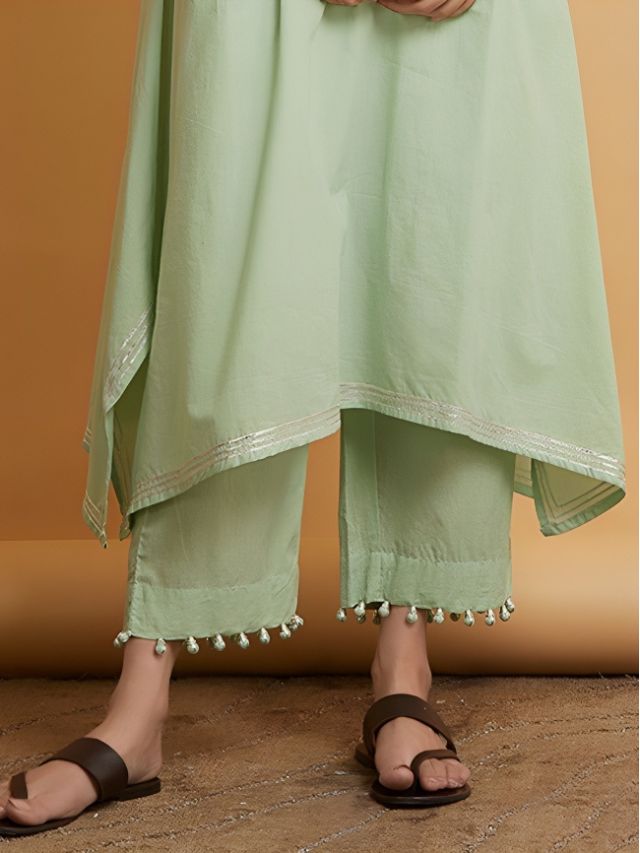 Pearl droplet design Pants for Salwar Kameez