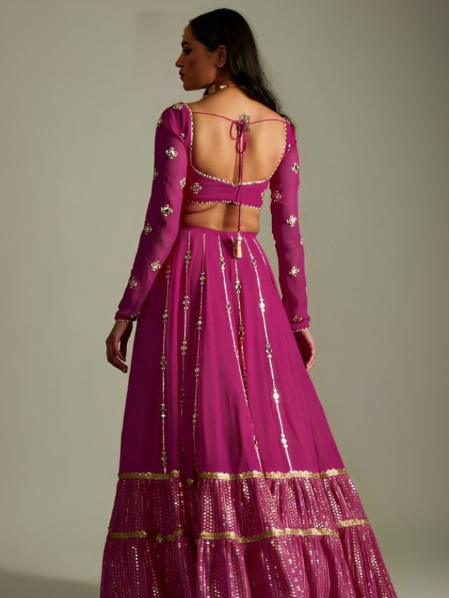 Fancy Tie-up Lehenga Blouses