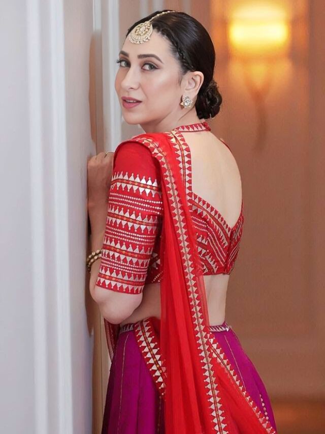 Kaisrhma Kapoor’s Sweetheart Pattern Backside Blouse Designs