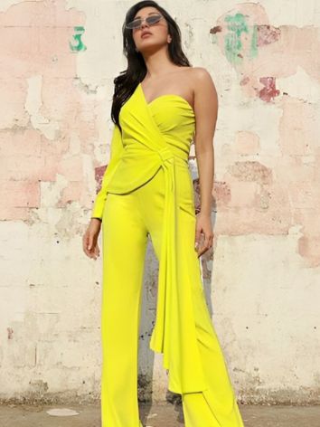 Kiara Advani in Yellow Jump Suits