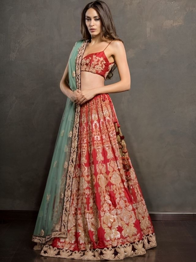 Thin Strappy Bold Lehenga Blouses