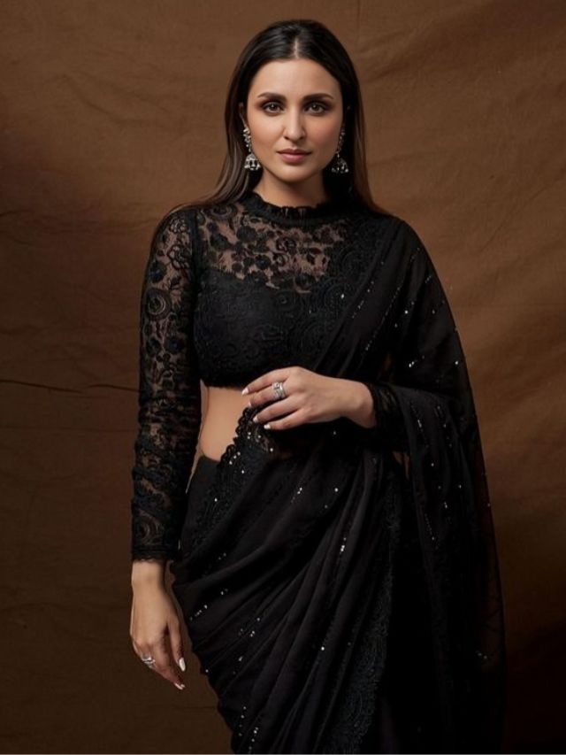 Parineeti Chopra in Sheer Style Sleeve Designs