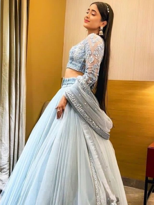 Shivangi Joshi in Sheer Style Sleeve Designs