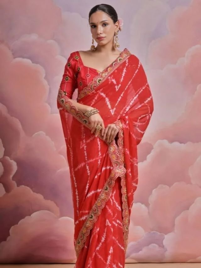 Find Your Best Sarees for Engagement Georgette Sarees for Wedding Engagement