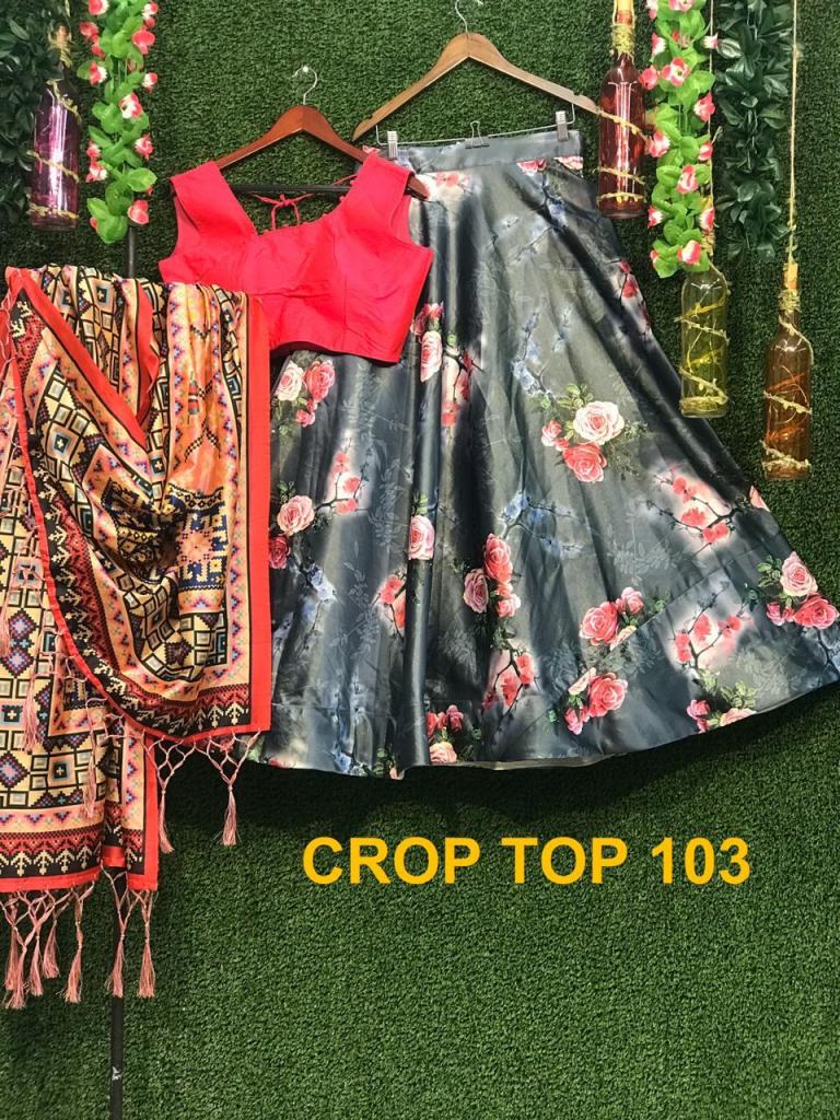 New Crop Top Lehenga Designs For Girls 2022 Sequence