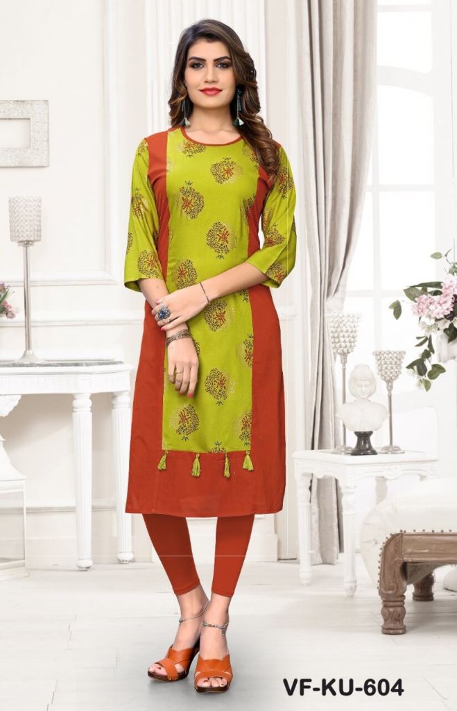 Poly Crepe Kurtis for Women & Girls 38ZZ-KURTI-RED-XL