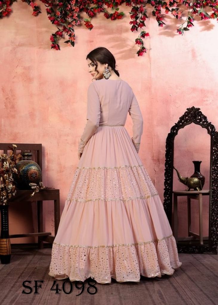 Dusty pink hot sale anarkali