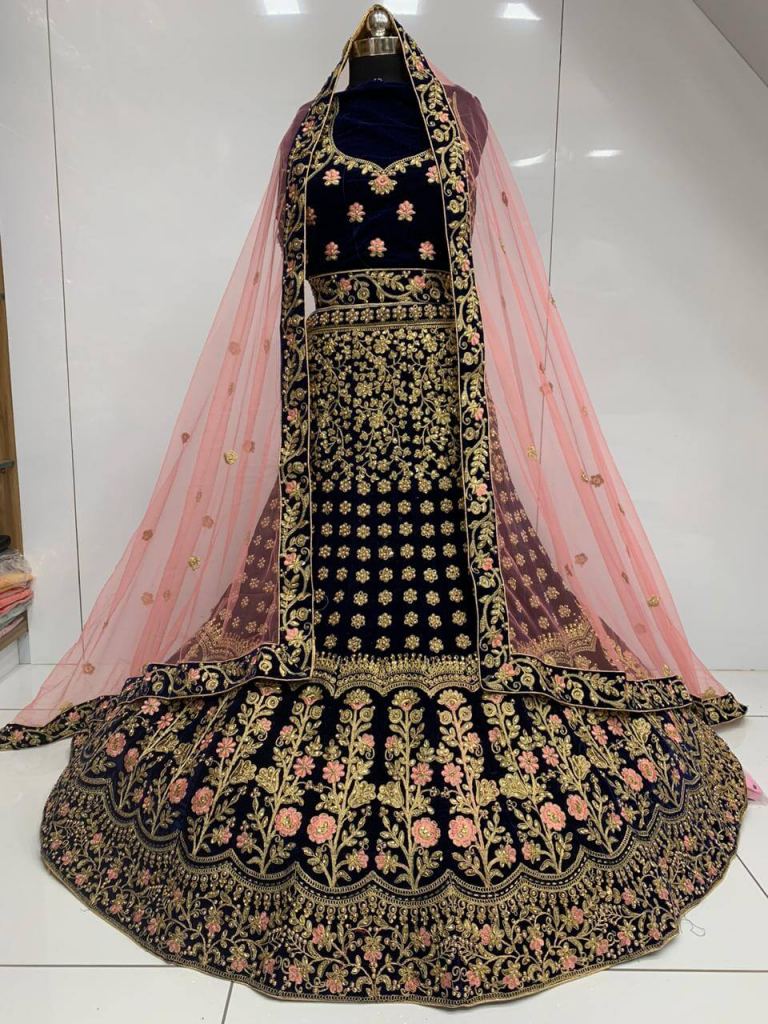 Buy Heavy desinger Bridal Lehenga Choli Design Nb 32 at Rs. 4999 ...