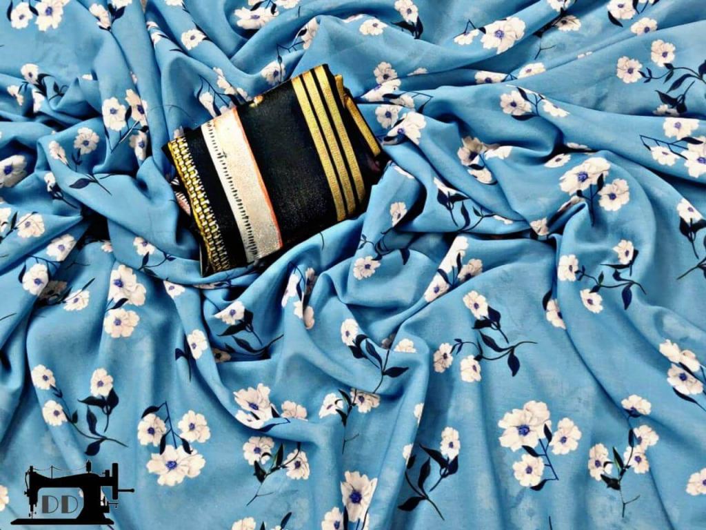 KAMOLIKA SOFT SAREE WITH FLORAL PRINT