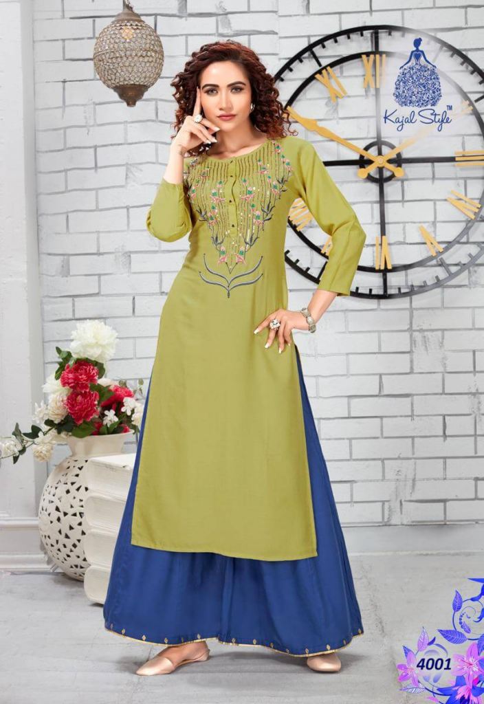 Buy Smylee Kajal Bombay lining rayon Embroidery Designer Daily Wear Kurtis  Collection