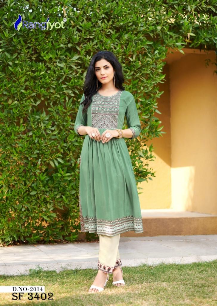 RT Spring Viscose Designer Kurti With Bottom catalog,