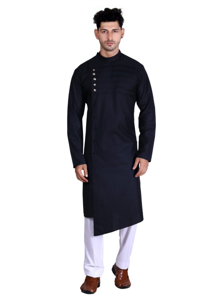 Buy Men s Traditional wear Pathani Black Color at Rs. 1299 online from ...