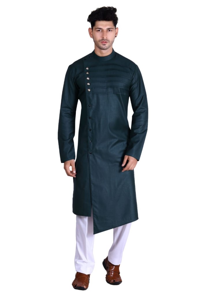 Buy Men s Traditional wear Pathani Dark Green Color at Rs. 1299 online ...