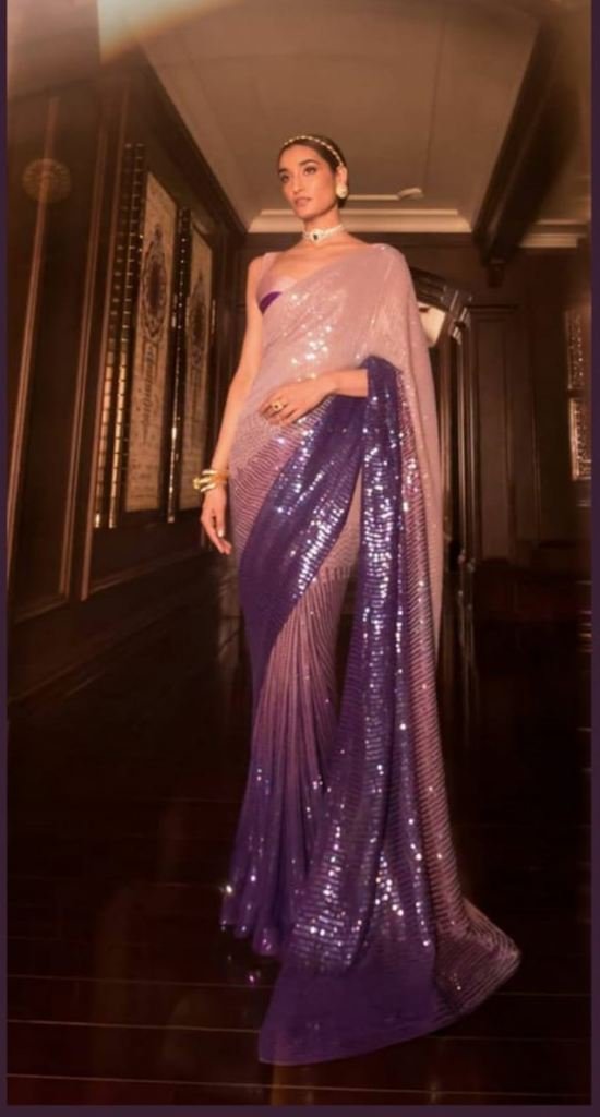 Buy NEW BEAUTIFUL FANCY SEQUENCE SAREE at 1299 online from