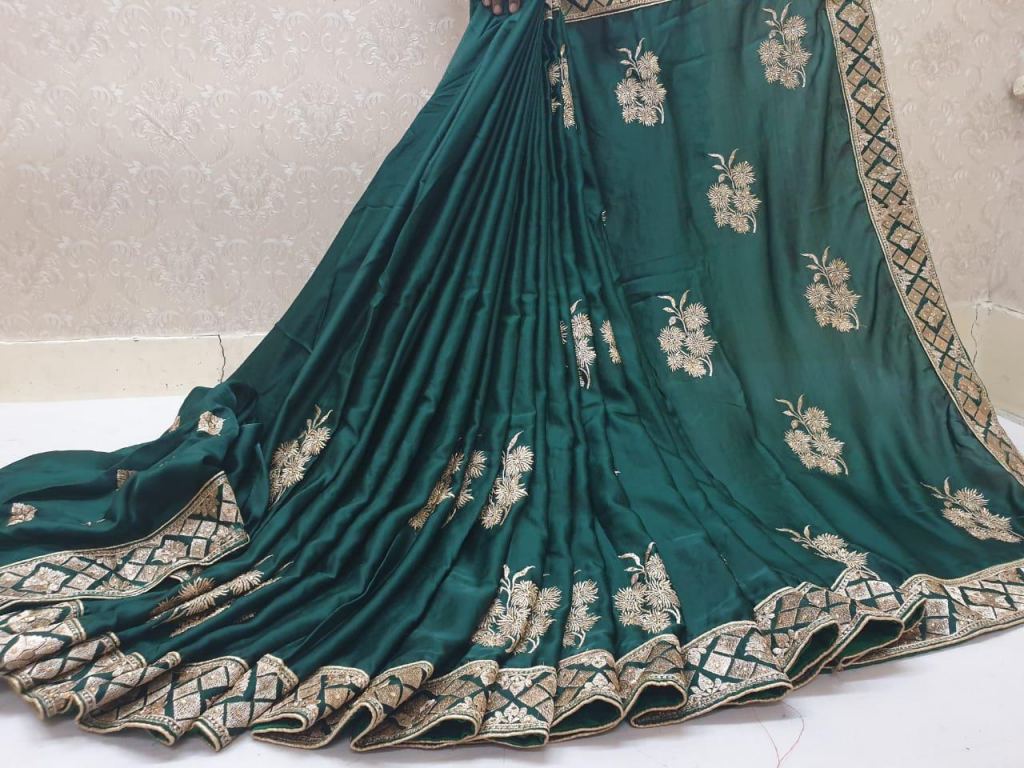 Buy Radha Rani Green Color at Rs. 650 online from Surati Fabric ...