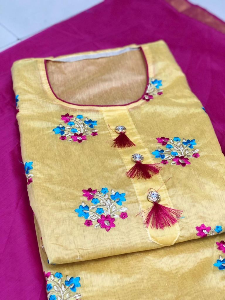 Buy Renu Designer Heavy Semi Modal Silk at Rs. 700 online from Surati ...