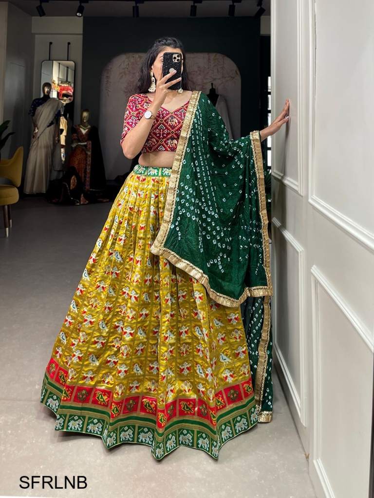 Buy Yellow Mehndi Lehenga Choli Online for Women in USA