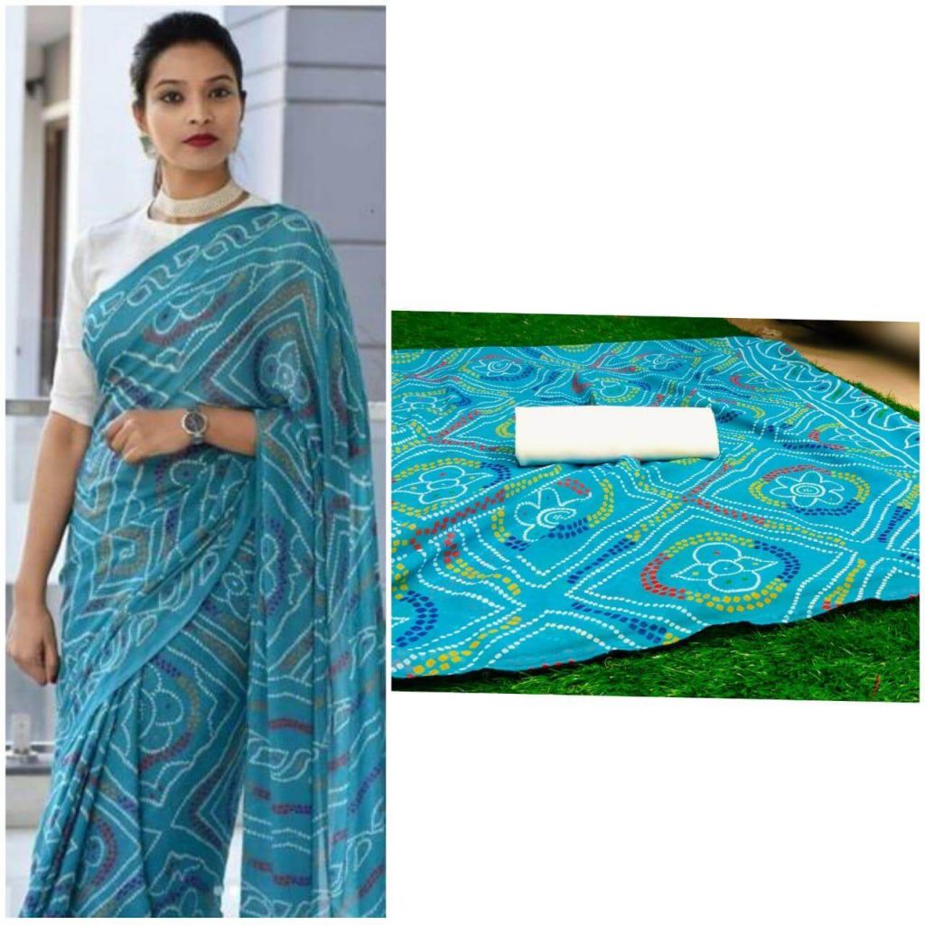 buy online pure soft georgette saree ...