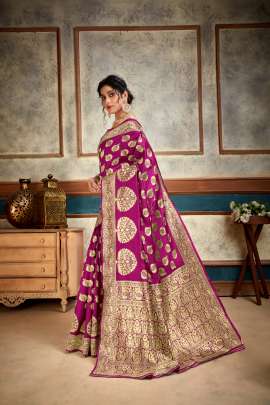 Aakrti Lichi Silk Pink Colour Saree