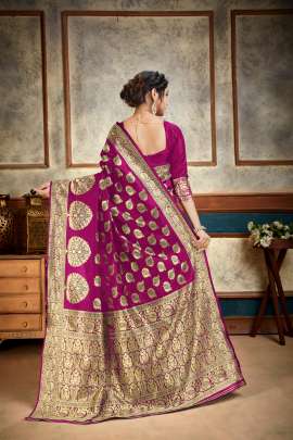 Aakrti Lichi Silk Pink Colour Saree