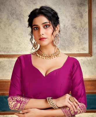 Aakrti Lichi Silk Pink Colour Saree