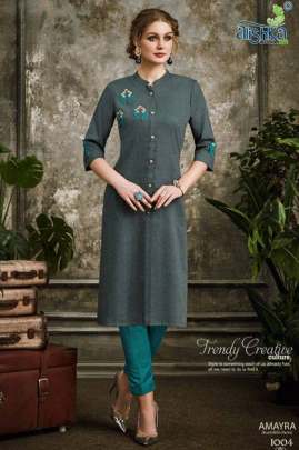 Alishka Amayra Kurti with Pant Wholesale Catalog 6 Pcs