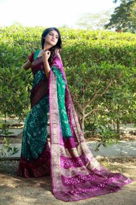 Art Silk New Bandhani Saree 